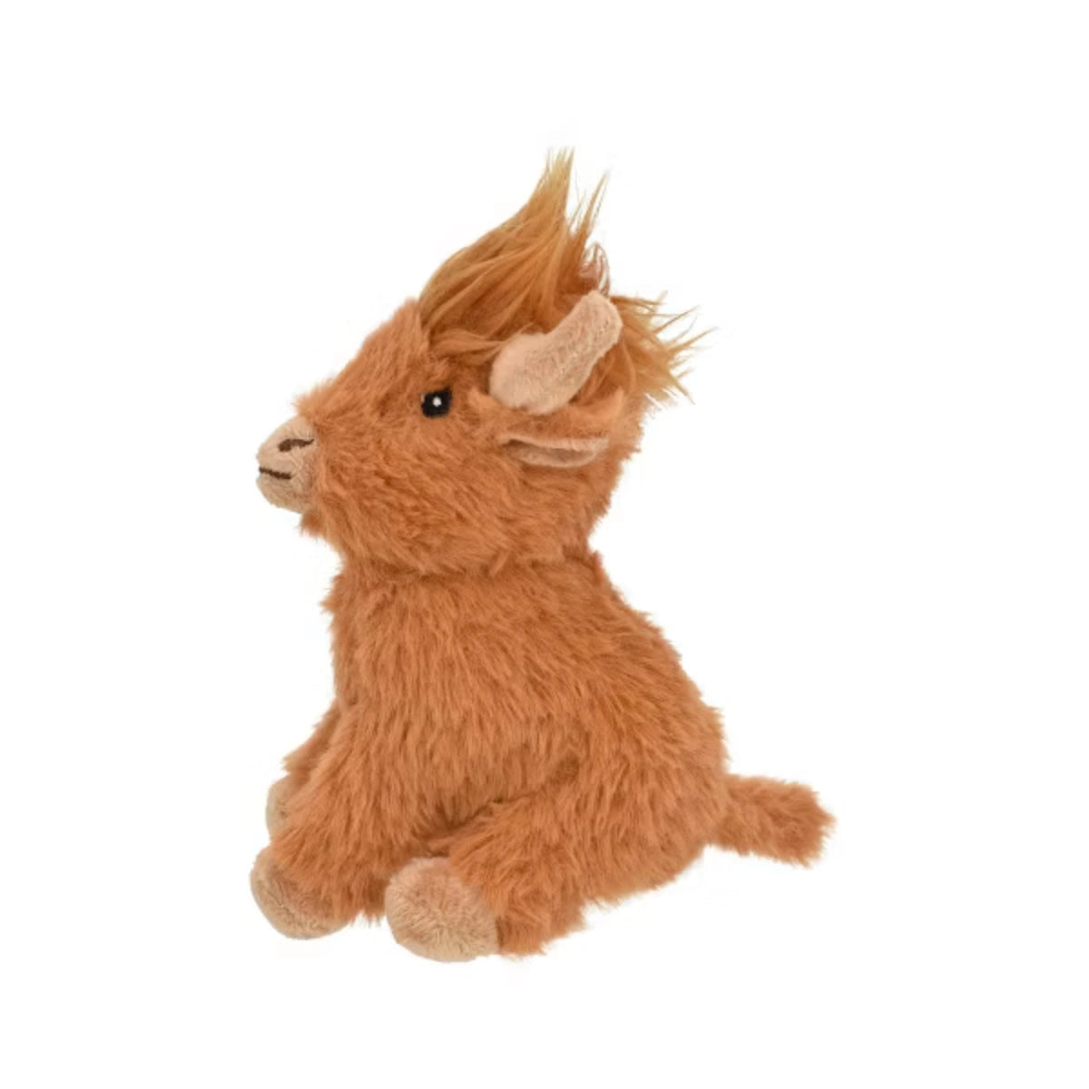 Multipet Highland Cow Interactive Plush Dog Toy - 5 Inch