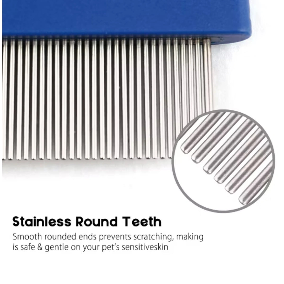 Prime Pets Dog Flea & Hair Removal Grooming Comb